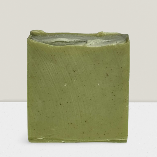 Green Goddess natural soap bar with tea tree, eucalyptus, and lemon
